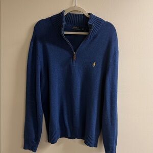 Polo by Ralph Lauren Men's Navy Zip-Up Sweater